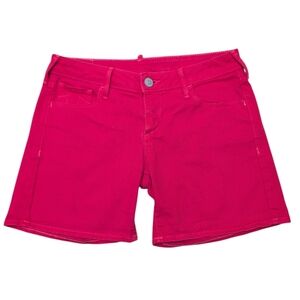 True Religion Cassie Shorts Red Rolled Size 28